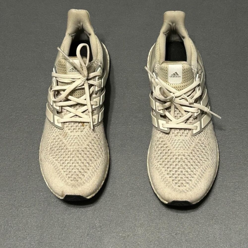 Adidas Men's White and Cream Trainers